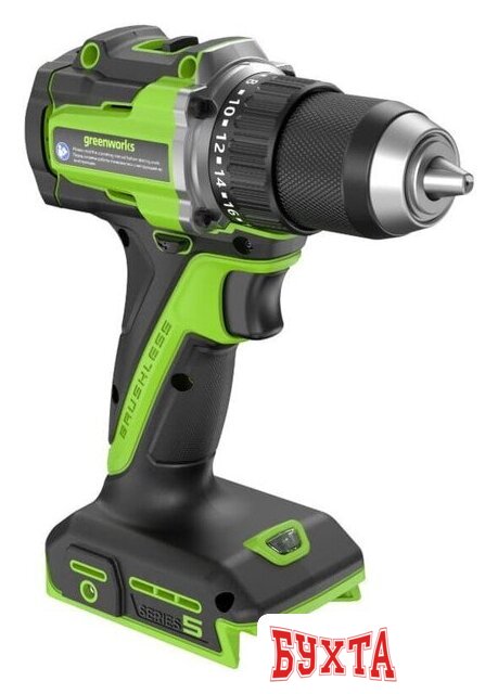 Дрель-шуруповерт Greenworks DD560 3708407CUC (с 2-мя АКБ) 5