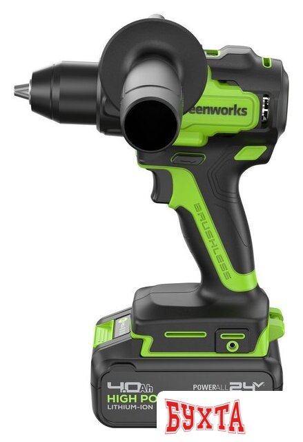 Дрель-шуруповерт Greenworks GD24DD90 3707507CUB (с 1-им АКБ) 4