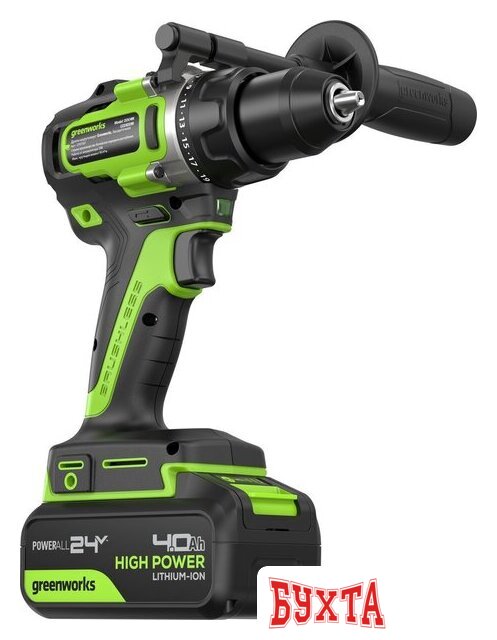 Дрель-шуруповерт Greenworks GD24DD90 3707507CUB (с 1-им АКБ) 5