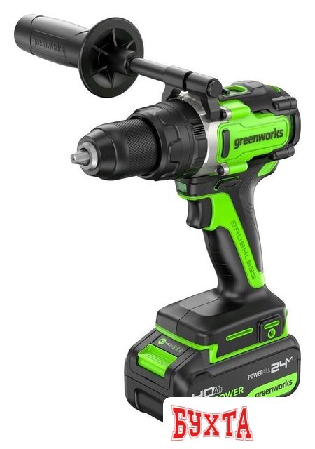 Ударная дрель-шуруповерт Greenworks GD24DD140 3707607CUB (с 1-им АКБ)