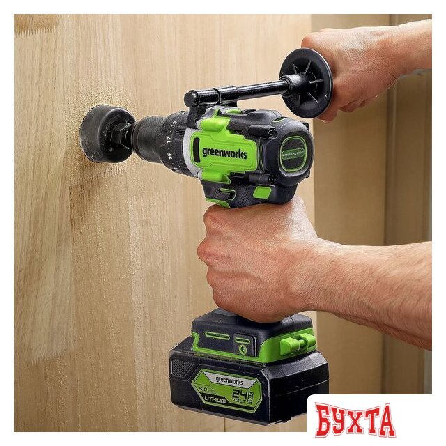 Ударная дрель-шуруповерт Greenworks GD24DD140 3707607CUB (с 1-им АКБ) 4