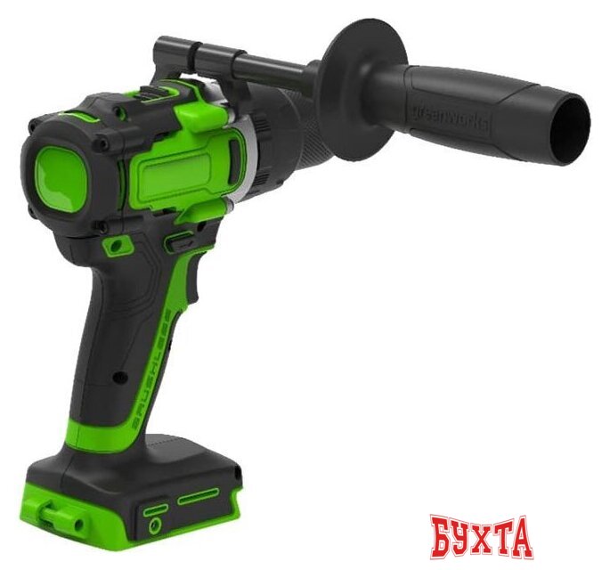 Ударная дрель-шуруповерт Greenworks GD24DD140 3707607CUD (с 2-мя АКБ) 3