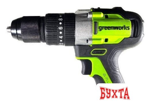 Ударная дрель-шуруповерт Greenworks GD24DD60 3704107CUA (с 1-им АКБ) 2