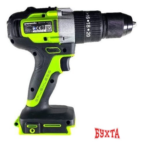 Ударная дрель-шуруповерт Greenworks GD24DD60 3704107CUA (с 1-им АКБ) 4