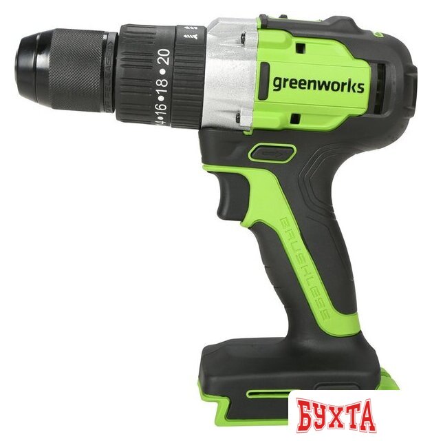 Ударная дрель-шуруповерт Greenworks GD24DD60 3704107CUB (с 1-им АКБ) 2