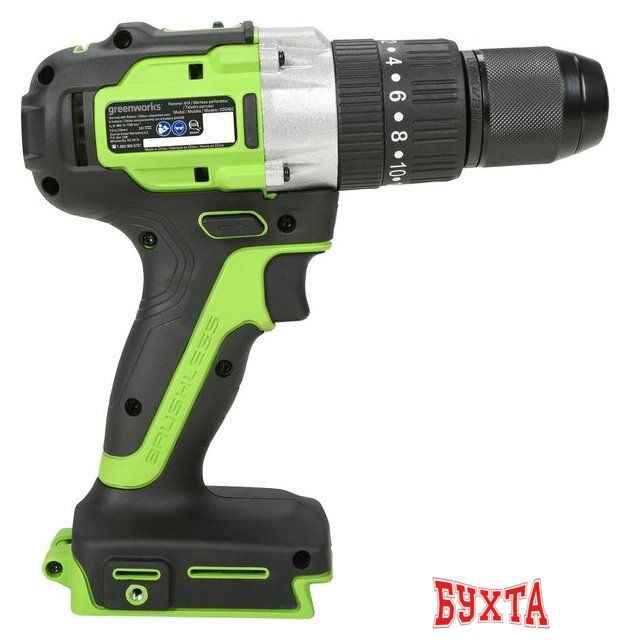 Ударная дрель-шуруповерт Greenworks GD24DD60 3704107CUB (с 1-им АКБ) 4