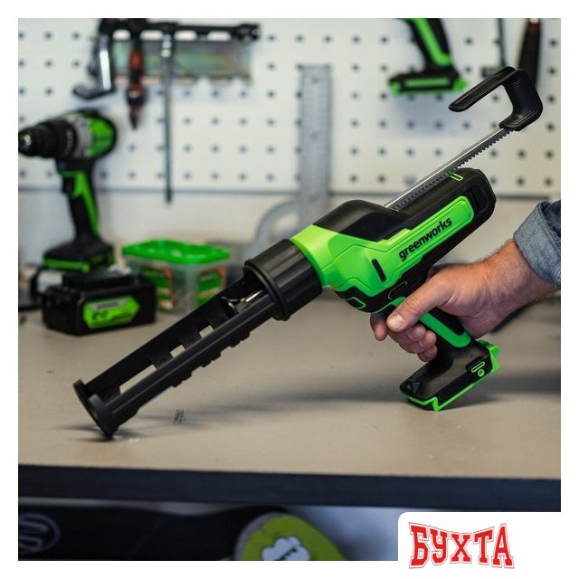 Пистолет для герметика Greenworks G24CAU 3501707UA (с 1-им АКБ) 3