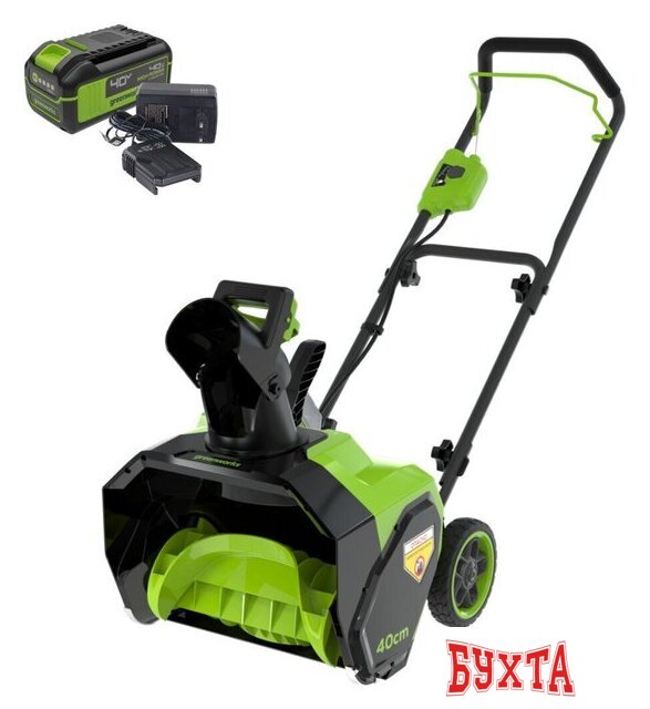 Снегоуборщик Greenworks G40ST40 2603607UB (с 1-им АКБ) 3