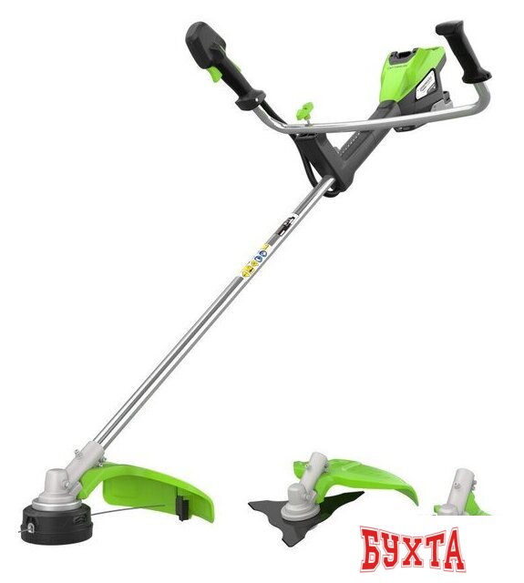 Триммер Greenworks TB201H 2112407UH (с 1-им АКБ) 1