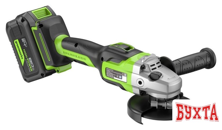 Угловая шлифмашина Greenworks GD24AG 3200207CUH (с 1-м АКБ) 4