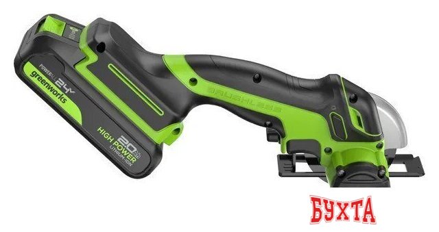 Угловая шлифмашина Greenworks GD24UCS 3402007CUA (с 1-им АКБ) 4