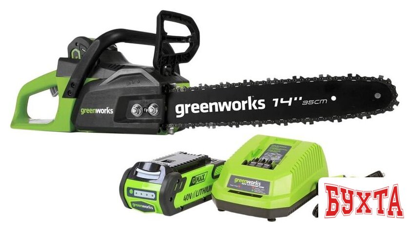 Аккумуляторная пила Greenworks GD40CS15 (с 1-м АКБ 2 Ah) 1