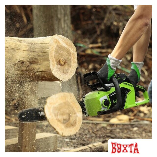 Аккумуляторная пила Greenworks GD40CS18 2005807UH (с 1-им АКБ) 4