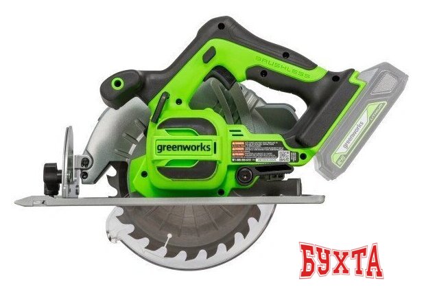 Дисковая (циркулярная) пила Greenworks GD24CS 1500907CUB (с 1-им АКБ) 2