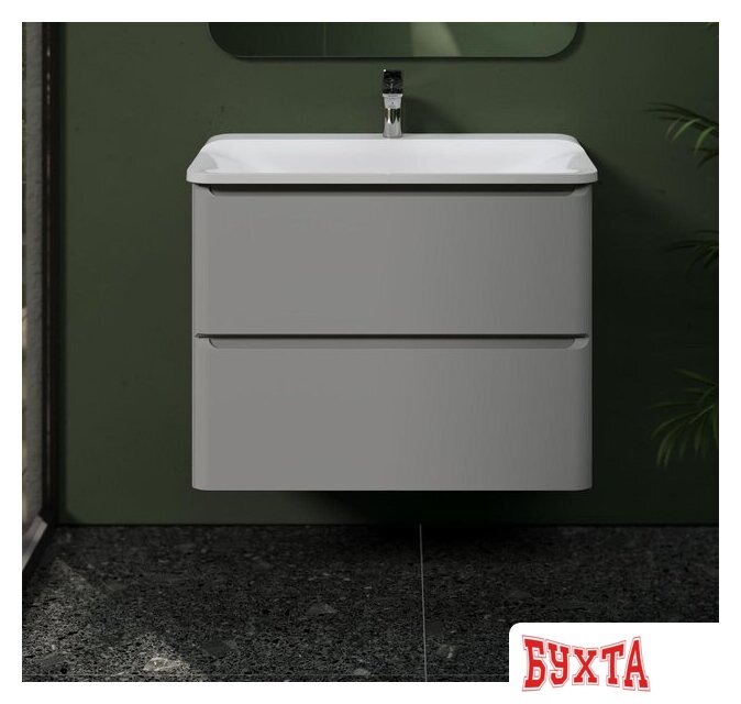 Мебель для ванных комнат Raval Тумба под умывальник Welto 80 Wel.01.80.2/P/GRS/RL