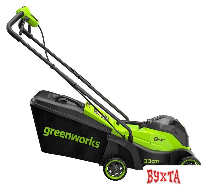 Газонокосилка Greenworks GD24LM331K2 2520607UA (с 1-им АКБ) 5