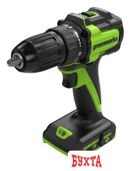 Дрель-шуруповерт Greenworks DD345 3708307 (без АКБ) 3
