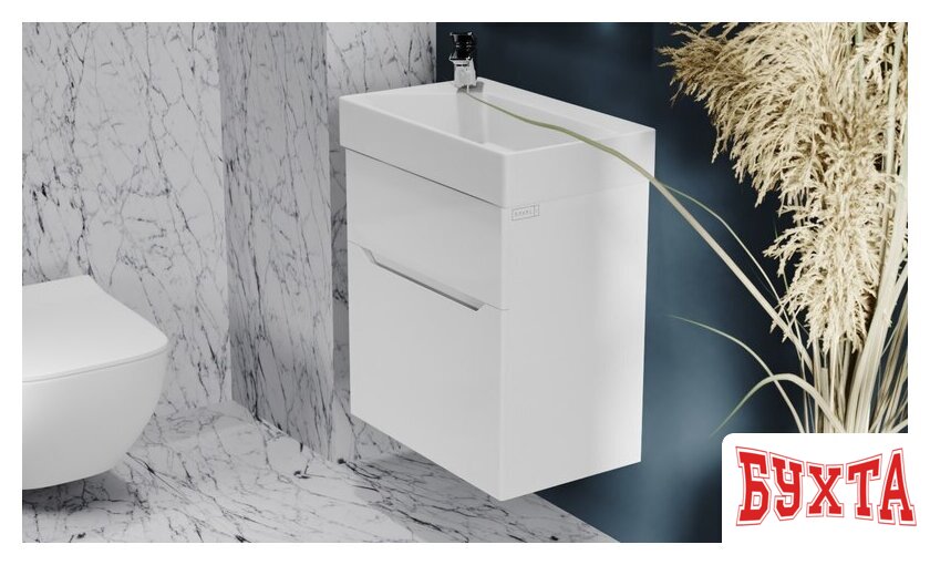 Мебель для ванных комнат Raval Тумба под умывальник Brik 65 Brk.01.65/P/W/RL 2