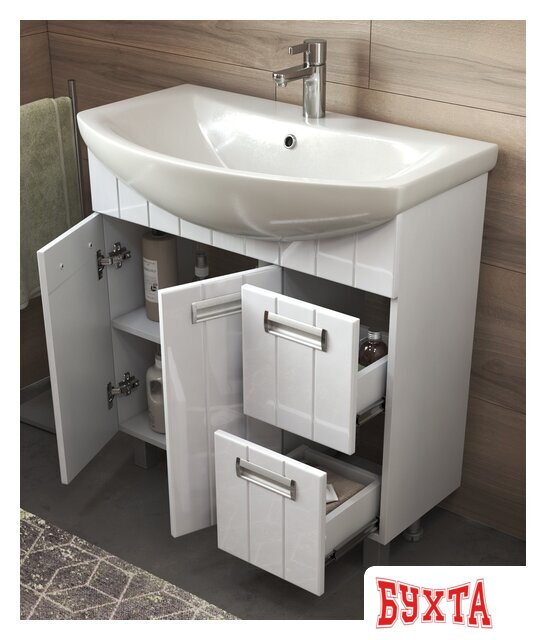 Мебель для ванных комнат Vigo Тумба Diana 800 (под ум Балтика) 4