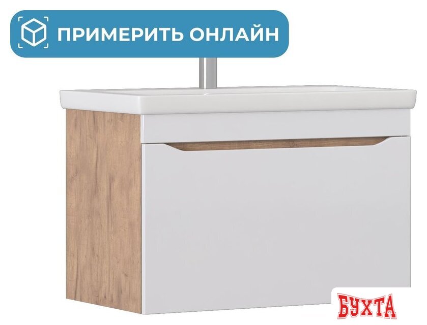 Мебель для ванных комнат Vigo Тумба под умывальник Grani 800-0-1 Como навесная (дуб золотой) 1