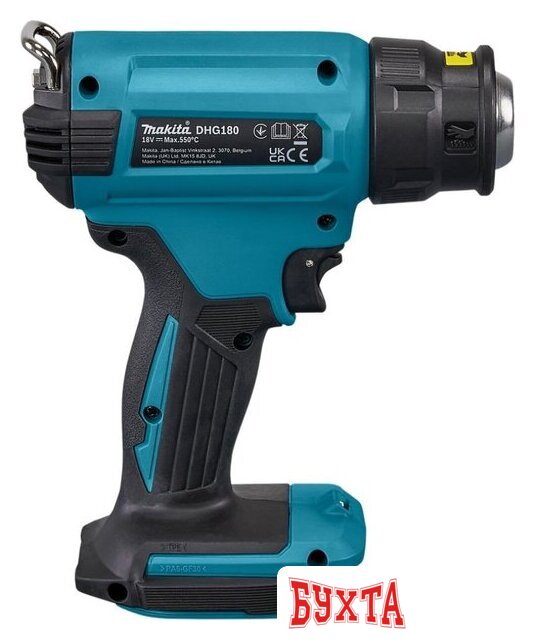 Промышленный фен Makita DHG180ZK (без АКБ) 3