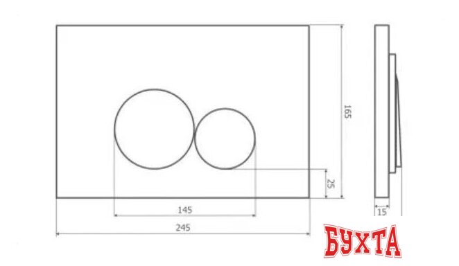 Панель смыва Axus 097EC 3