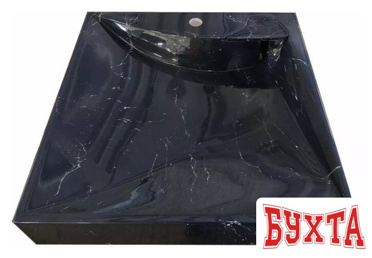 Умывальник Marko Твист 60 (черный мрамор) 1