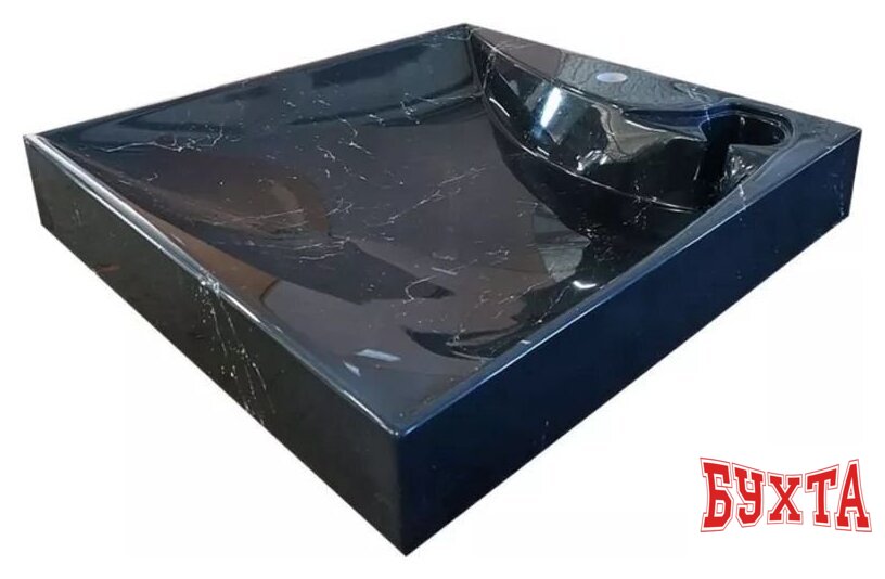 Умывальник Marko Твист 60 (черный мрамор) 2