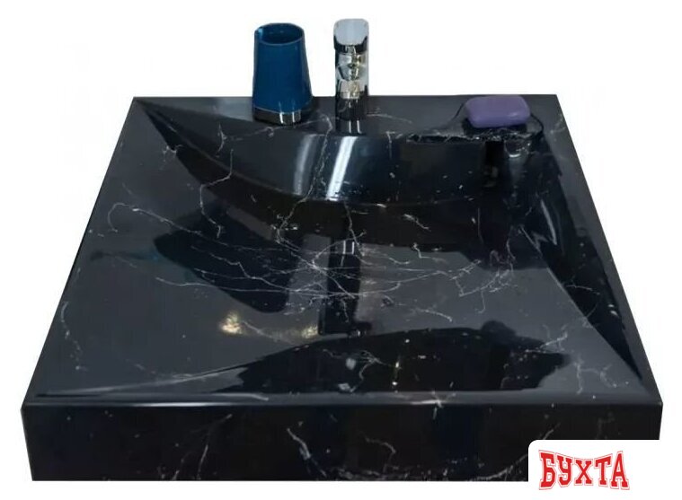 Умывальник Marko Твист 60 (черный мрамор) 3