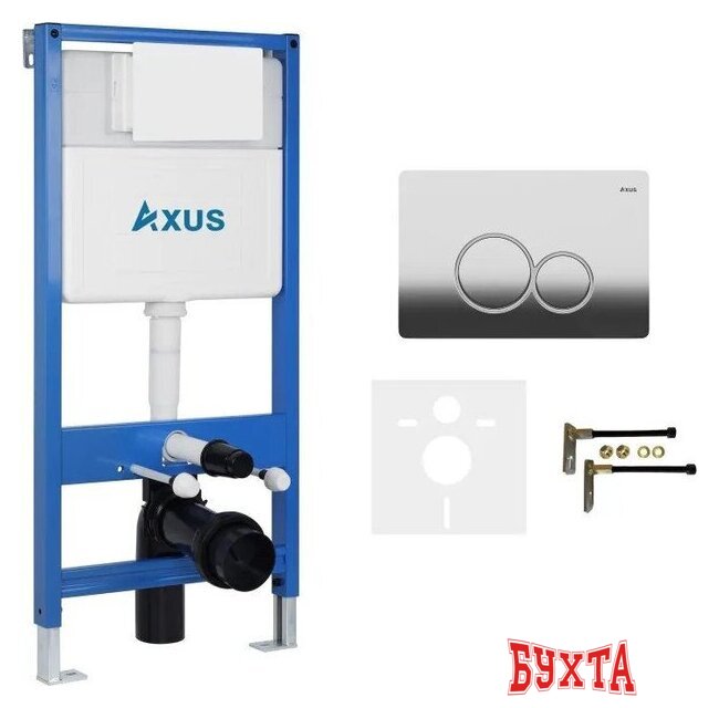 Инсталляция для унитаза Axus 011D с кнопкой 097EC