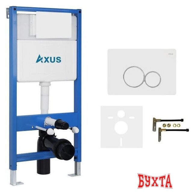 Инсталляция для унитаза Axus 011D с кнопкой 097EW