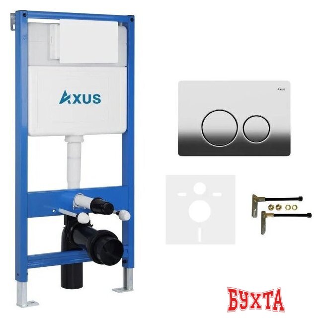 Инсталляция для унитаза Axus 011D с кнопкой 097IC