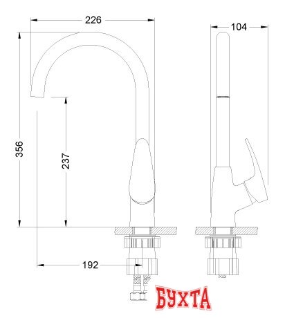 Смеситель Lemark Linara LM0405C 2