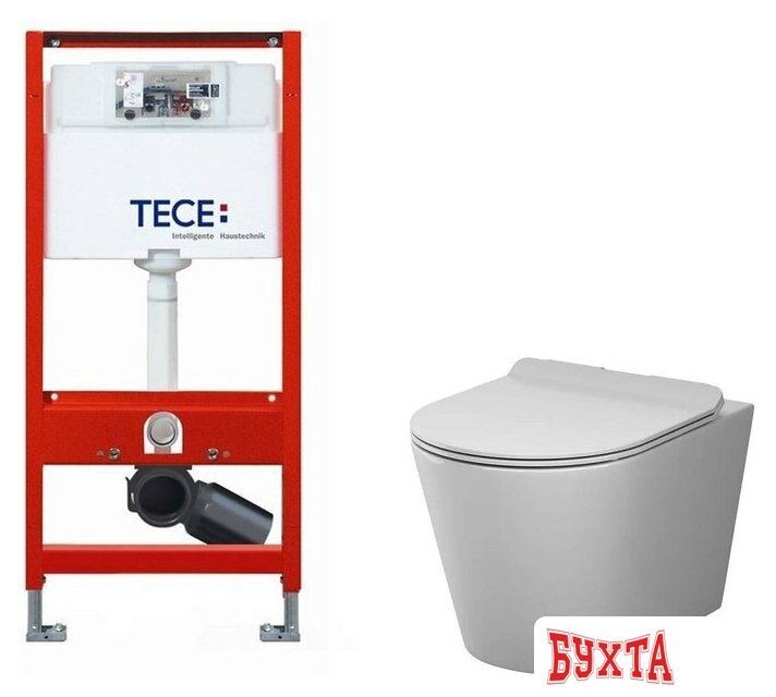 Унитаз подвесной AM.PM Sunny Flashclean C85C1701SC + TECE Profil 9300302 1