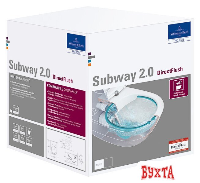 Унитаз подвесной Villeroy & Boch Subway 2.0 [5614 R201] 5