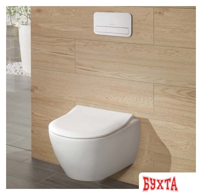 Унитаз подвесной Villeroy & Boch Subway 2.0 5614R2R1 Ceramic Plus 3