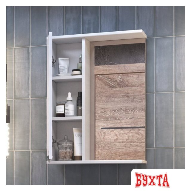 Мебель для ванных комнат Vigo Шкаф с зеркалом навесной Callao 500 левый 4