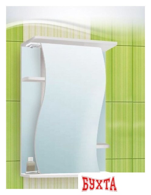 Мебель для ванных комнат Vako Шкаф с зеркалом Лилия 65 (правый)