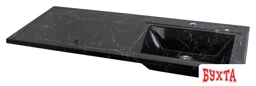 Умывальник Marko Марсал 120 R (черный мрамор) 1