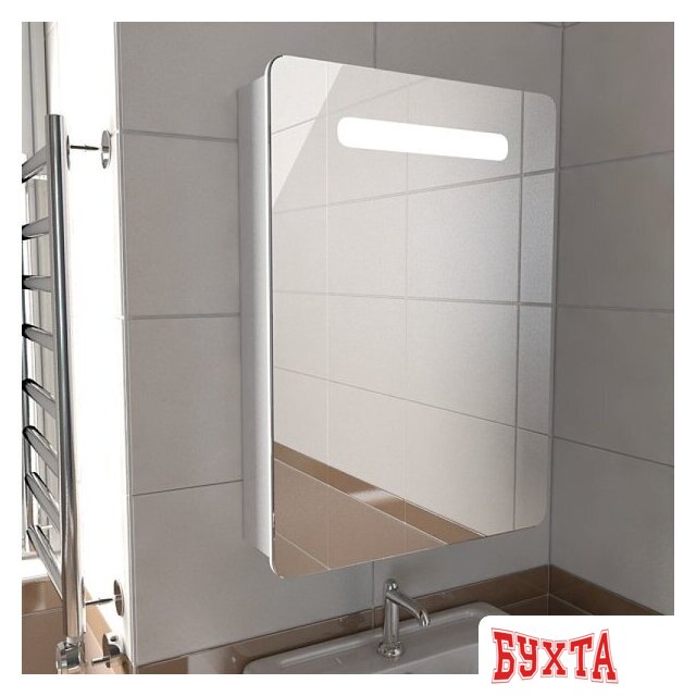 Мебель для ванных комнат Emmy Шкаф с зеркалом Донна 50 (левый) 2