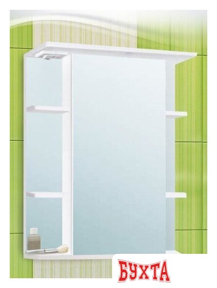 Мебель для ванных комнат Vako Шкаф с зеркалом Лира 60 (левый)