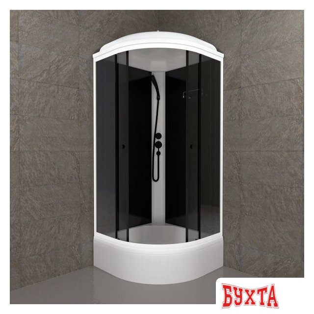 Душевая кабина Triton Грэй-Блэк B 90х90 3