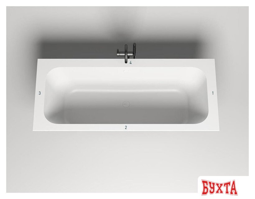Ванна Salini Orlanda Axis 180x80 103212G (S-Sense, глянцевый) 3