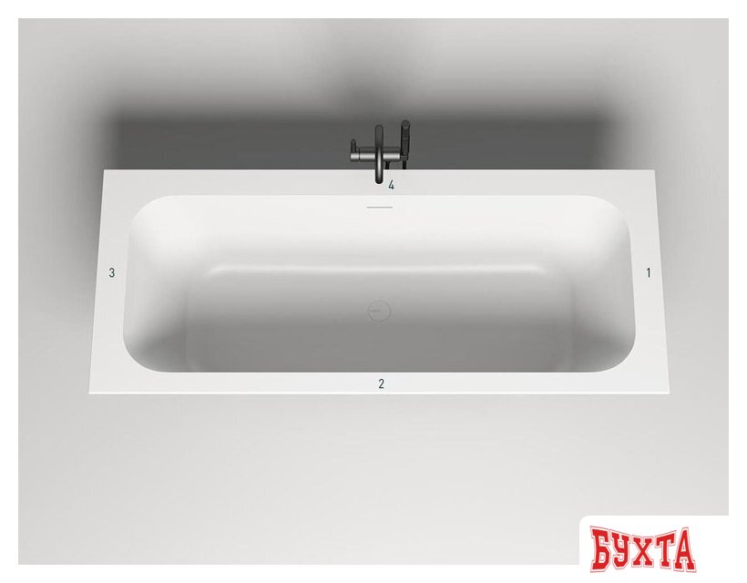 Ванна Salini Orlanda Axis Kit 190x80 103311G (S-Sense, глянцевый) 3