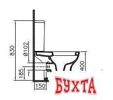 Унитаз напольный Vitra Zentrum [9012B003-7204] 5