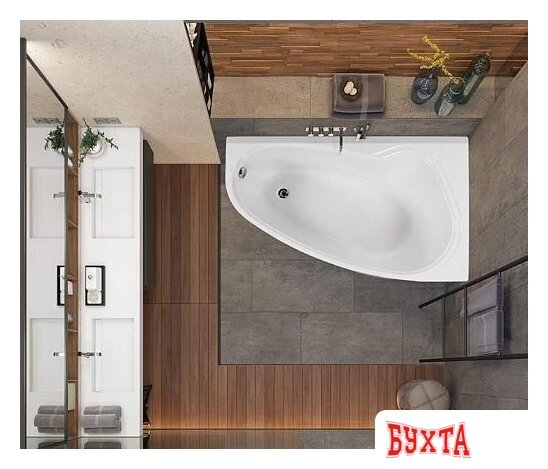 Ванна VagnerPlast Avona 150x90 L (с каркасом и экраном) 3