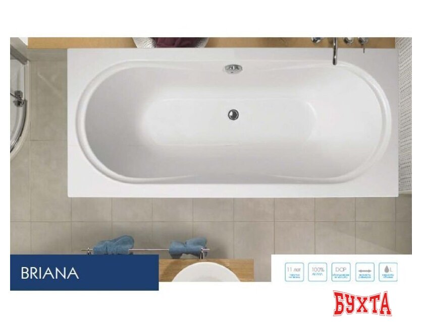 Ванна VagnerPlast Briana 170x75 5