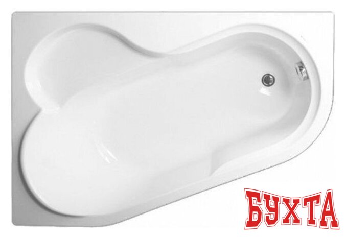 Ванна VagnerPlast Selena 147x100 L (с каркасом и экраном)