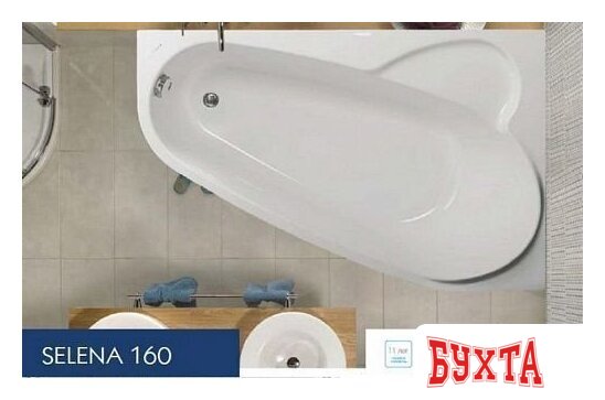 Ванна VagnerPlast Selena 160x105 L (с каркасом и экраном) 3