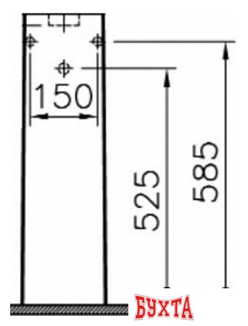 Пьедестал для умывальника Vitra D-Light 6936B003-7035 2